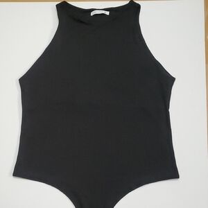 Women Black One Piece Bodysuit